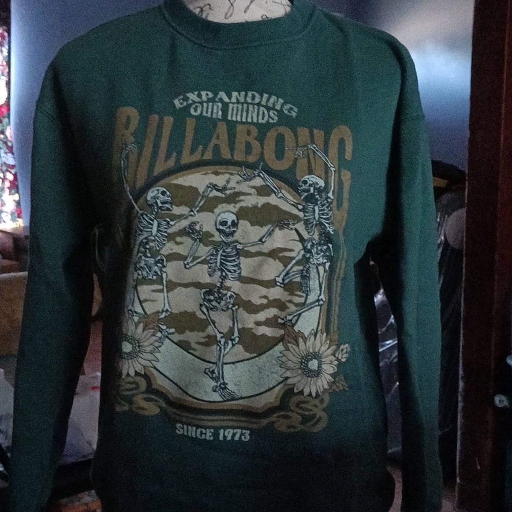 BILLABONG Expanding Our Minds Womens Crewneck Sweatshirt sz M